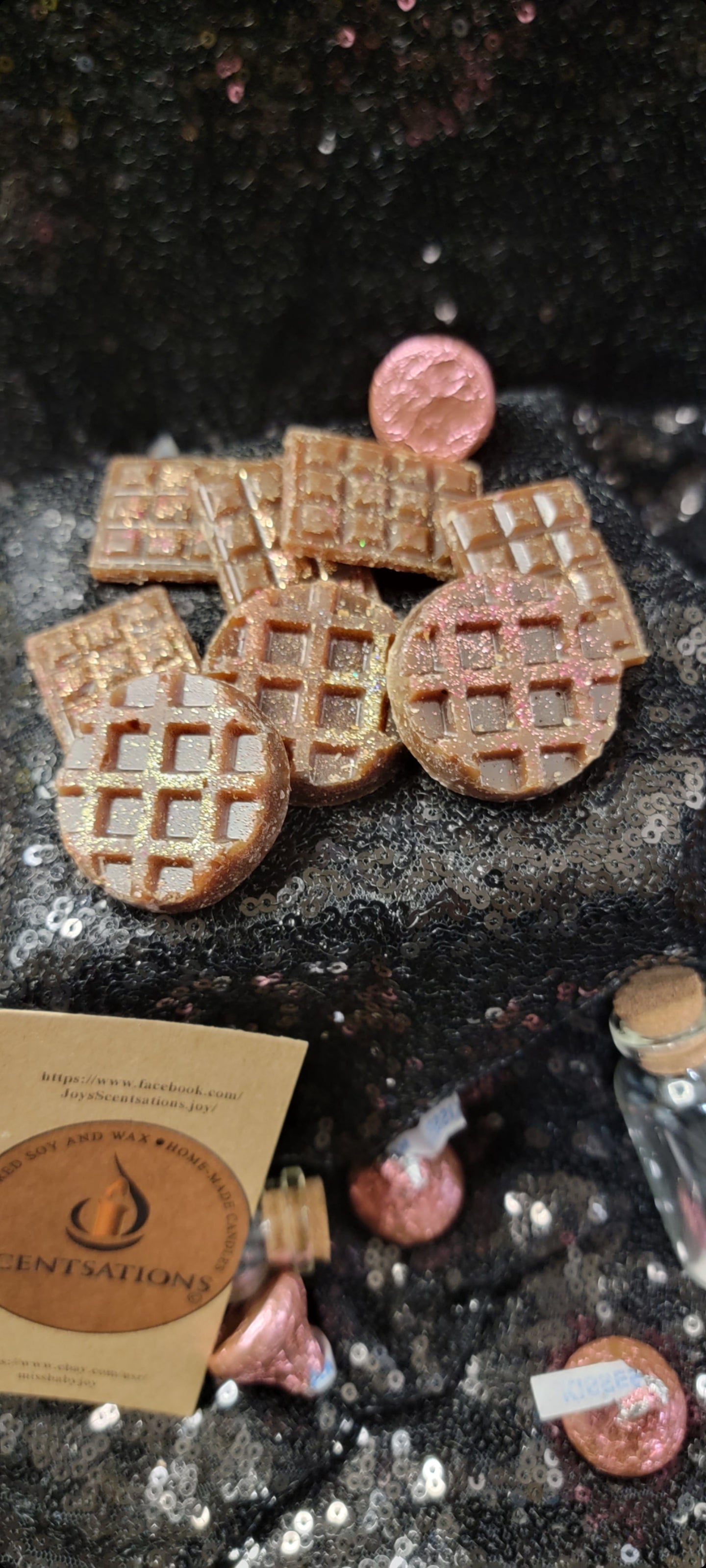 Scented wax melt wafers