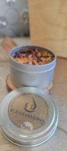 Load image into Gallery viewer, Orange Vanilla with Hibiscus and Chamomile Scented Candle