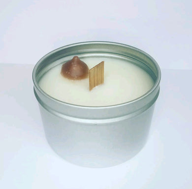 White Chocolate Scented Candle 8oz wood wick